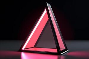 Sleek Modern Geometric Glowing Shapes Outline Background photo