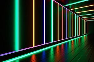 Sleek Modern Geometric Glowing Shapes Outline Background photo