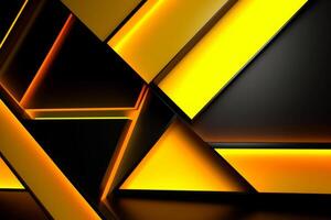 Sleek Modern Geometric Glowing Shapes Outline Background photo