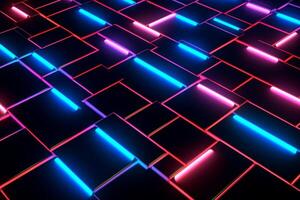 Sleek Modern Geometric Glowing Shapes Outline Background photo