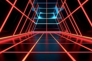Sleek Modern Geometric Glowing Shapes Outline Background photo