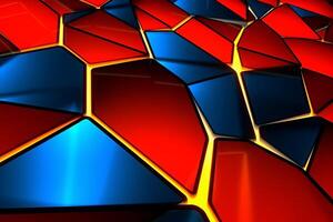 Sleek Modern Geometric Glowing Shapes Outline Background photo