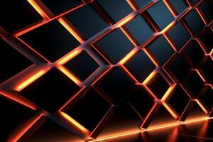 Sleek Modern Geometric Glowing Shapes Outline Background photo