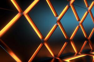 Sleek Modern Geometric Glowing Shapes Outline Background photo