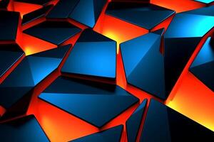 Sleek Modern Geometric Glowing Shapes Outline Background photo