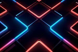 Sleek Modern Geometric Glowing Shapes Outline Background photo