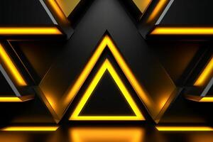 Sleek Modern Geometric Glowing Shapes Outline Background photo