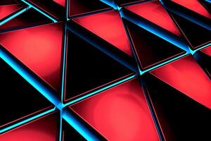Sleek Modern Geometric Glowing Shapes Outline Background photo