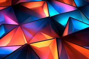 Sleek Modern Geometric Glowing Shapes Outline Background photo