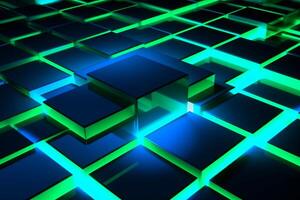 Sleek Modern Geometric Glowing Shapes Outline Background photo