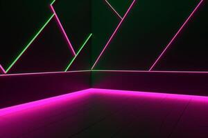 Sleek Modern Geometric Glowing Shapes Outline Background photo
