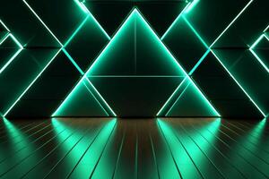 Sleek Modern Geometric Glowing Shapes Outline Background photo
