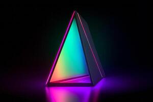 Sleek Modern Geometric Glowing Shapes Outline Background photo