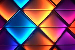 Sleek Modern Geometric Glowing Shapes Outline Background photo