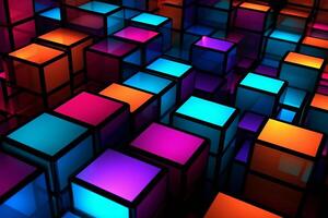 Sleek Modern Geometric Glowing Shapes Outline Background photo