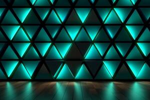 Sleek Modern Geometric Glowing Shapes Outline Background photo