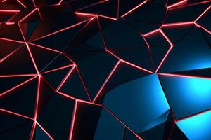 Sleek Modern Geometric Glowing Shapes Outline Background photo