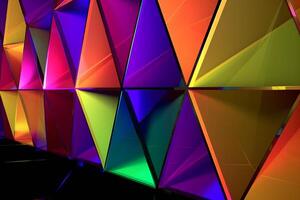 Sleek Modern Geometric Glowing Shapes Outline Background photo