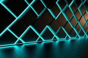 Sleek Modern Geometric Glowing Shapes Outline Background photo