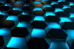 Sleek Modern Geometric Glowing Shapes Outline Background photo