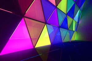 Sleek Modern Geometric Glowing Shapes Outline Background photo