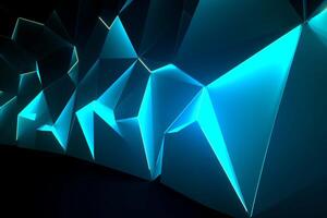 Sleek Modern Geometric Glowing Shapes Outline Background photo