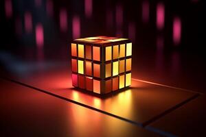 Sleek Modern Geometric Glowing Shapes Outline Background photo