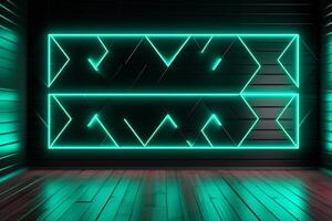 Sleek Modern Geometric Glowing Shapes Outline Background photo