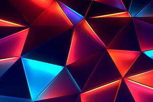 Sleek Modern Geometric Glowing Shapes Outline Background photo