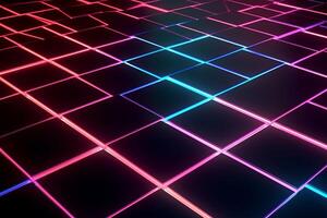 Sleek Modern Geometric Glowing Shapes Outline Background photo