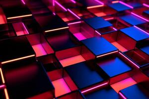 Sleek Modern Geometric Glowing Shapes Outline Background photo