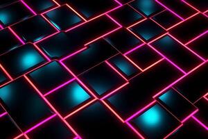 Sleek Modern Geometric Glowing Shapes Outline Background photo