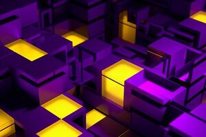Sleek Modern Geometric Glowing Shapes Outline Background photo