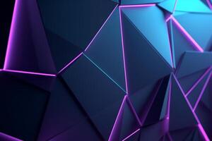 Sleek Modern Geometric Glowing Shapes Outline Background photo