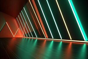 Sleek Modern Geometric Glowing Shapes Outline Background photo