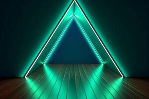 Sleek Modern Geometric Glowing Shapes Outline Background photo