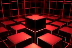 Sleek Modern Geometric Glowing Shapes Outline Background photo