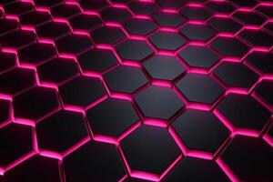 Sleek Modern Geometric Glowing Shapes Outline Background photo
