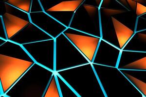 Sleek Modern Geometric Glowing Shapes Outline Background photo