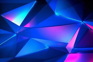 Sleek Modern Geometric Glowing Shapes Outline Background photo