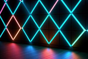 Sleek Modern Geometric Glowing Shapes Outline Background photo