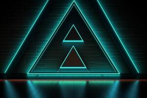 Sleek Modern Geometric Glowing Shapes Outline Background photo