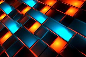 Sleek Modern Geometric Glowing Shapes Outline Background photo