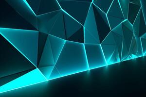 Sleek Modern Geometric Glowing Shapes Outline Background photo