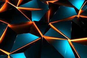 Sleek Modern Geometric Glowing Shapes Outline Background photo