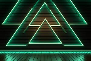 Sleek Modern Geometric Glowing Shapes Outline Background photo