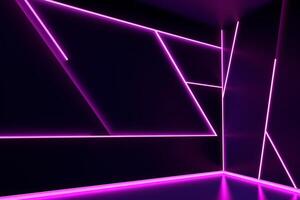Sleek Modern Geometric Glowing Shapes Outline Background photo