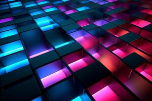 Sleek Modern Geometric Glowing Shapes Outline Background photo