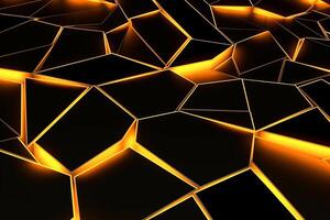 Sleek Modern Geometric Glowing Shapes Outline Background photo
