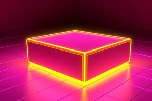 Sleek Modern Geometric Glowing Shapes Outline Background photo
